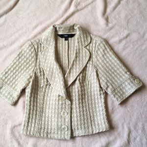 Mossimo Supply Co Cream and Tan Blazer Med.